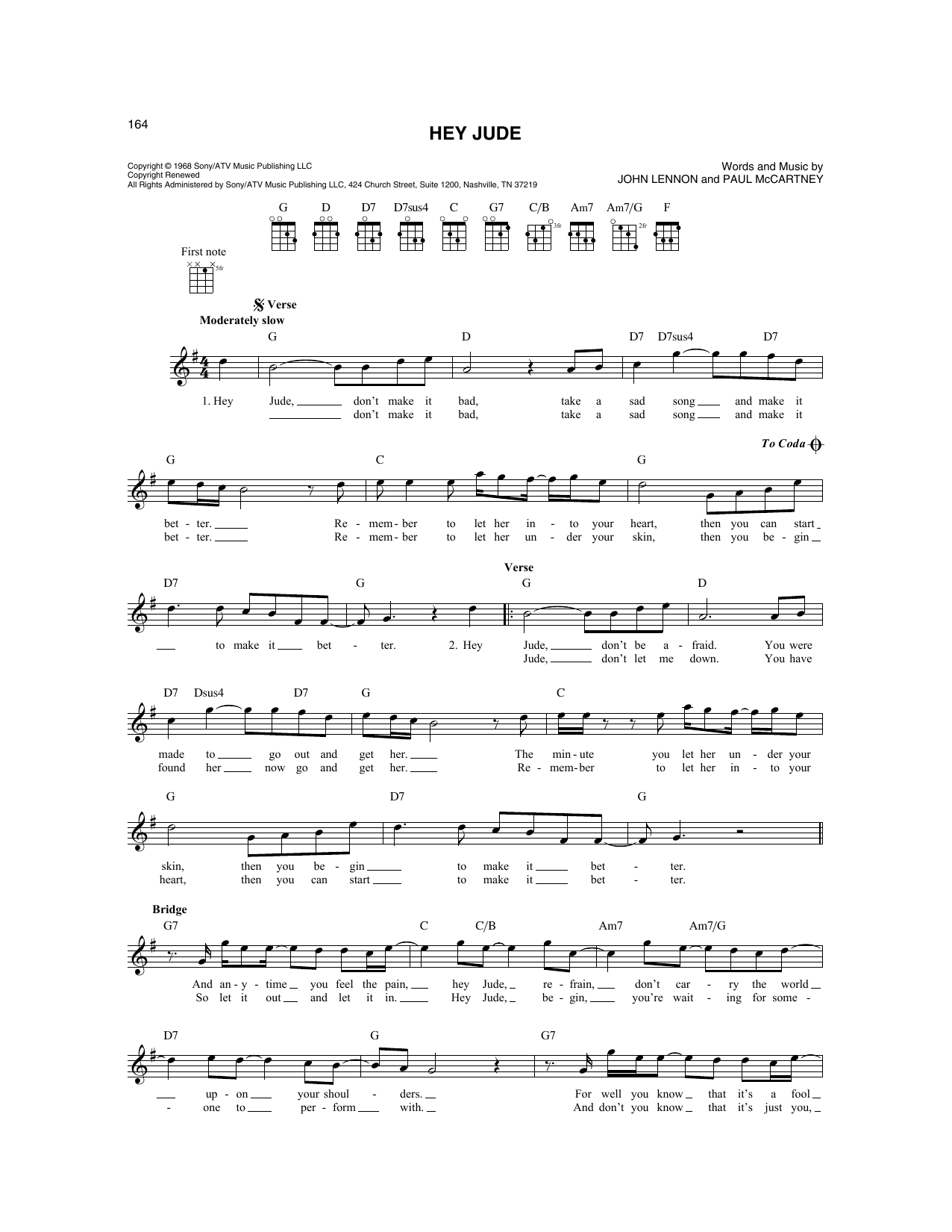 Produktbild zu:  Hey Jude - The Beatles