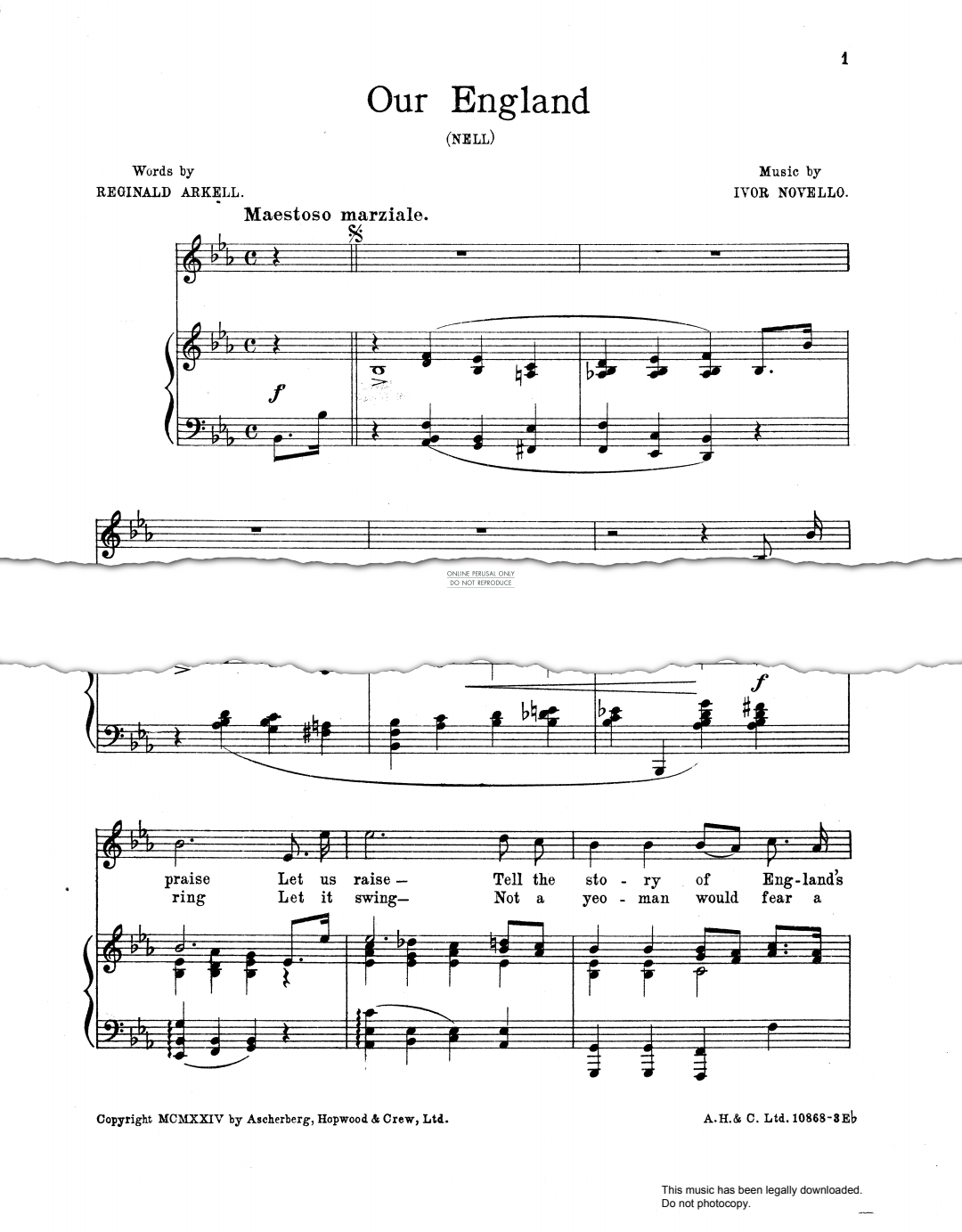 Produktbild zu: Our England (from 'Our Nell')