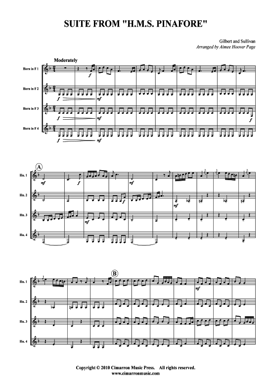 Produktbild zu: Suite Gilbert und Sullivan (aus: H.M.S. Pinafore)