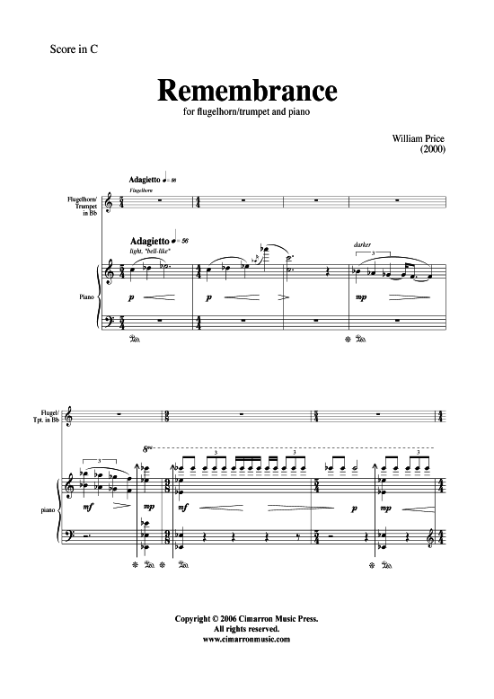 Produktbild zu: Remembrance William Price