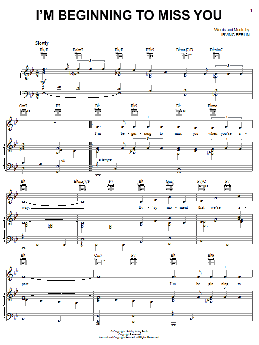Produktbild zu: I'm Beginning To Miss You