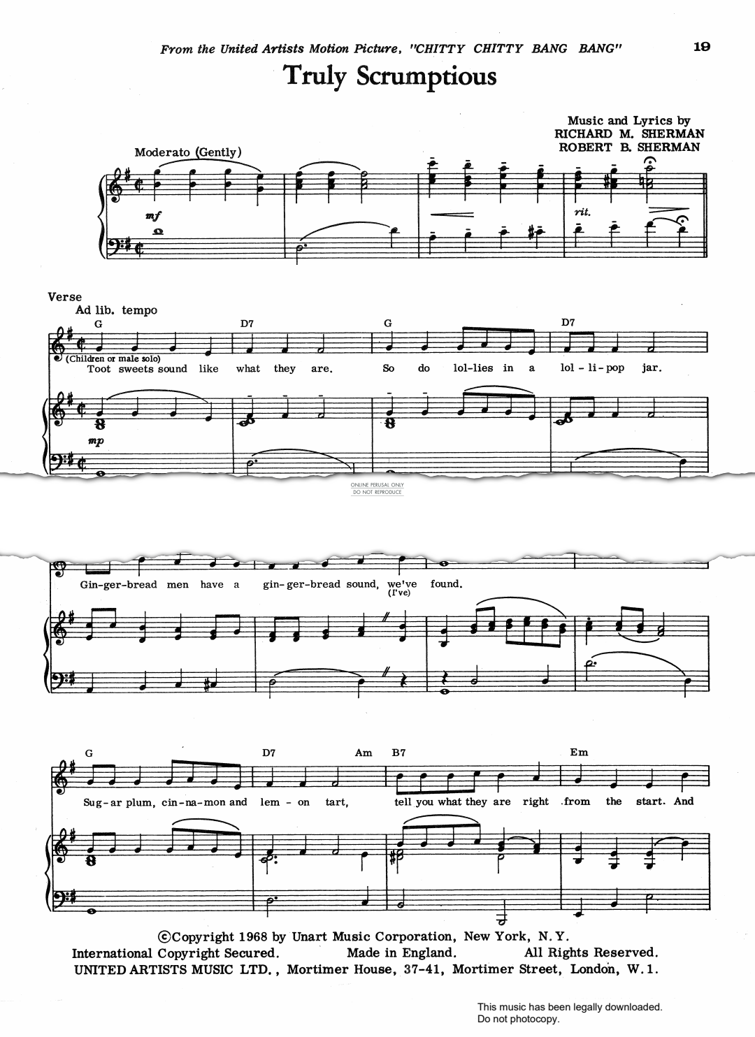 gallery: Truly Scrumptious (From Chitty Chitty Bang Bang), Richard M. Sherman