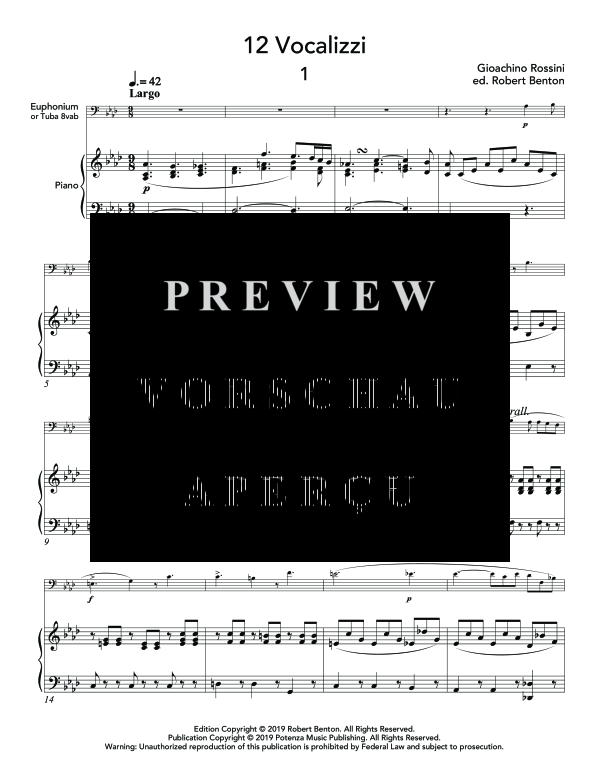 Product gallery: Page 7 of 11 12 Vocalizzi, , (euphonium or tuba and piano)