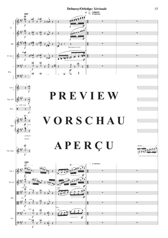 gallery: Sérénade for violin and orchestra , , (Orchester + Violine Solo)