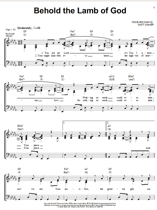 Produktbild zu: Behold The Lamb Of God