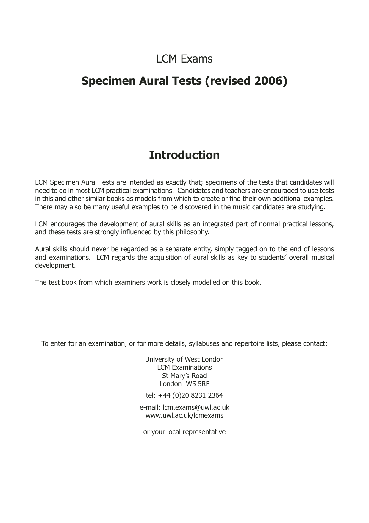 Produktgalerie: Seite 1 von 1 LCM Aural Handbook, LCME