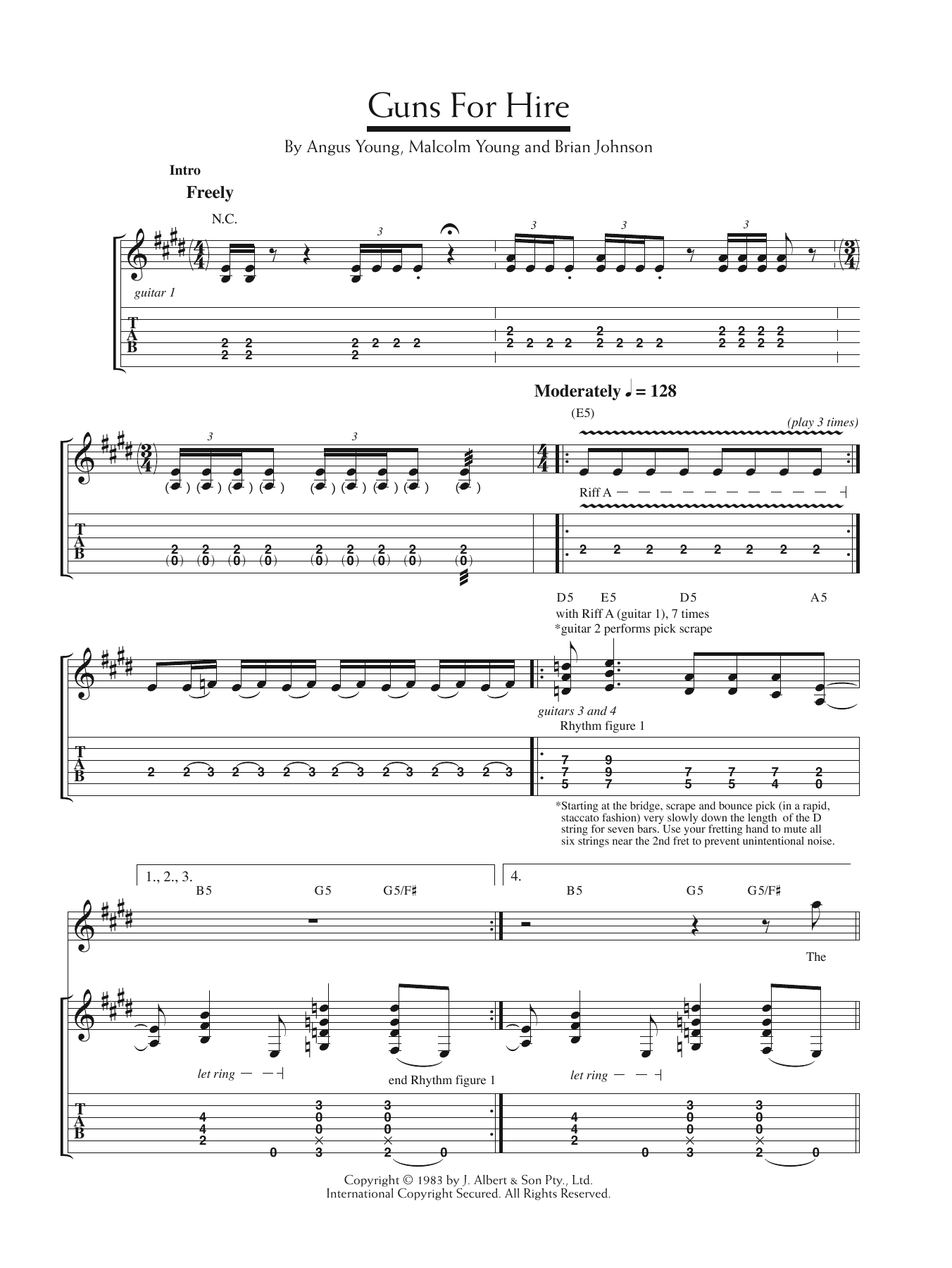Produktgalerie: Seite 1 von 1 Guns For Hire, AC/DC, Gitarre