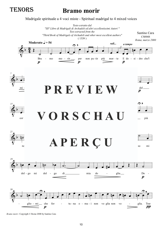 Produktgalerie: Seite 11 von 11 Bramo morir - Madrigal, , Gemischter Chor a capella