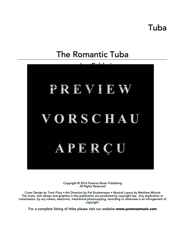 Product gallery: Page 3 of 11 Romantic Tuba, The, , (tuba and piano)
