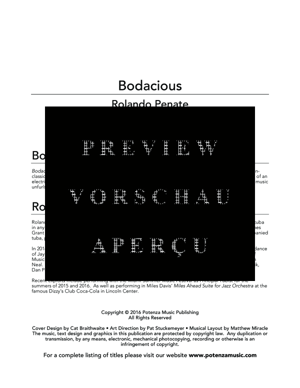 Product gallery: Page 3 of 8 Bodacious, , (Tuba Solo)