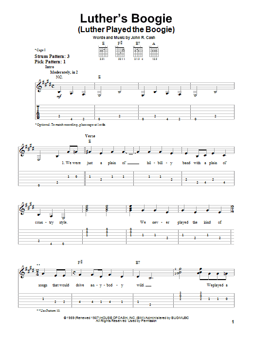 Product gallery: Page 1 of 1 Luther's Boogie (Luther Played The Boogie), Johnny Cash