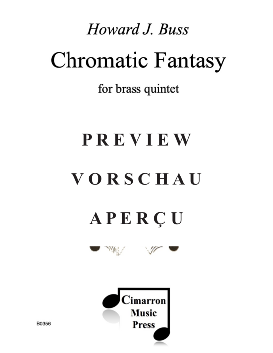 Produktgalerie: Seite 2 von 21 Chromatic Fantasy , , (Blechbläser Quintett)