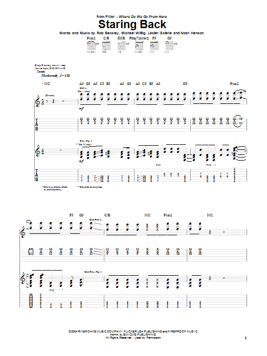 Produktgalerie: Seite 1 von 1 Staring Back, Pillar, Gitarre