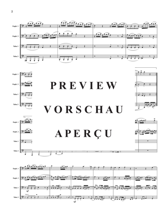 Product gallery: Page 3 of 11 Four Preludes and Fugues, Vol. 1 , , (2x Baritone, 2x Tuba)