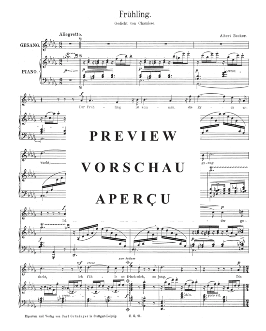 Product gallery: Page 2 of 3 Frühling , , Piano and Voice