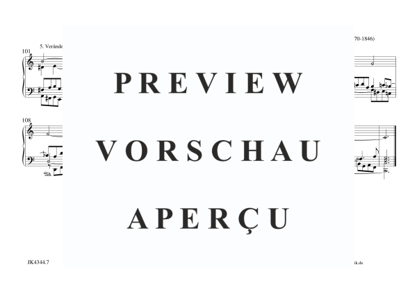 Produktgalerie: Seite 8 von 8 Valet will ich dir geben Op,77 Nr.5, , Orgel Solo