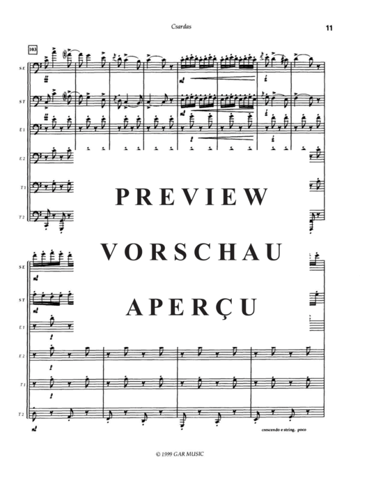 Produktgalerie: Seite 13 von 21 Csardas , , (Tuba Quatett + Euphonium Solo + Tuba Solo)