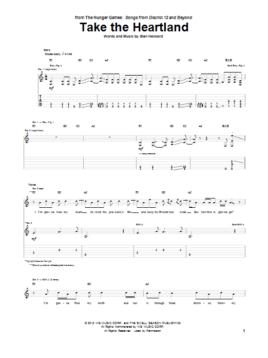 Produktgalerie: Seite 1 von 1 Take The Heartland, Glen Hansard, Gitarre