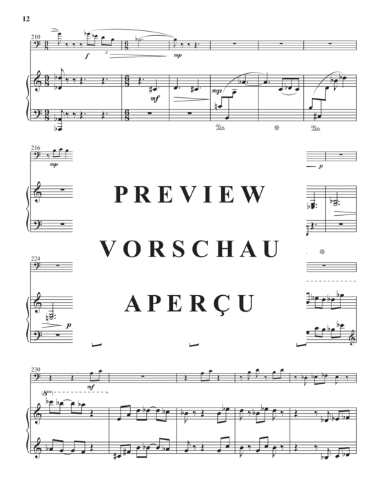 Product gallery: Page 14 of 21 Impromptu for Two , , (euphonium + piano)