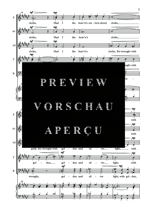 Produktgalerie: Seite 6 von 11 Tread Softly, , Sopran Solo, Gemischter Chor und Klavier