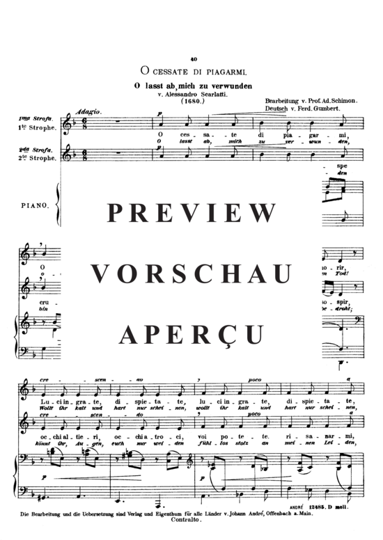 gallery: O cessate di piagarmi , Schimon Adolph, (Gesang tief + Klavier)
