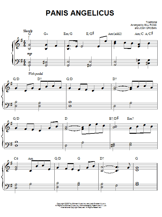 Produktgalerie: Seite 1 von 1 Panis Angelicus, Josh Groban, Klavier