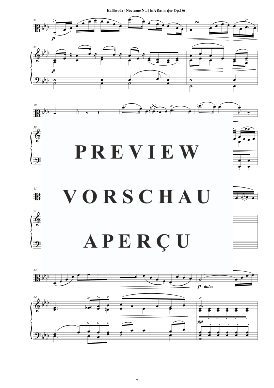 Produktgalerie: Seite 8 von 11 Nocturne Nr.1 Op.186, , Viola und Klavier