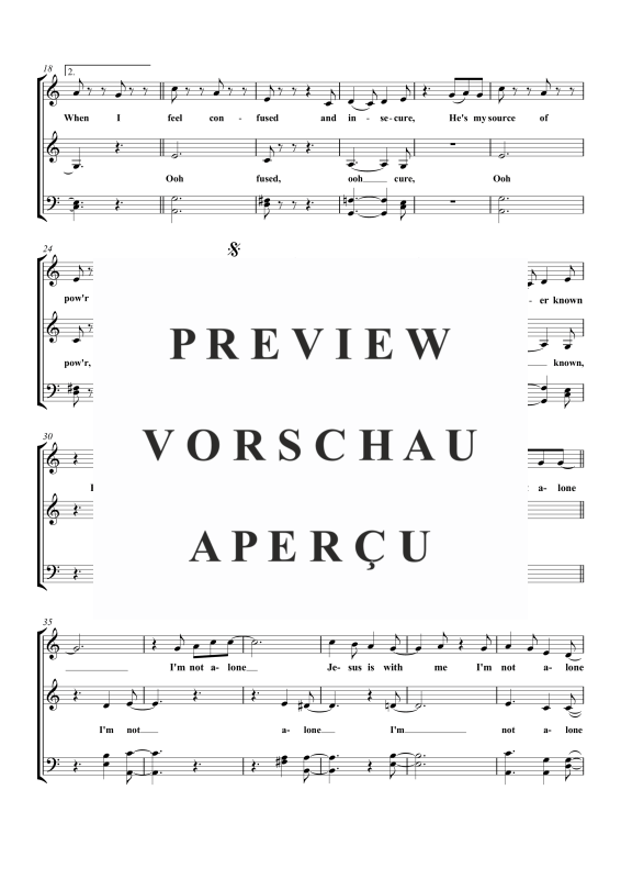 Produktgalerie: Seite 4 von 6 I´m Not Alone, , Gemischter Chor