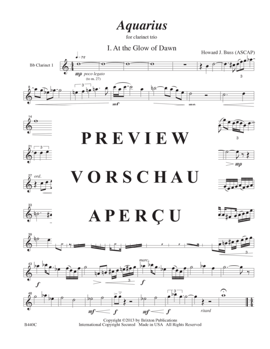 Product gallery: Page 15 of 21 Aquarius , , (3 clarinets)