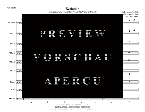 Produktgalerie: Seite 7 von 11 Evolution, , (Tuba Solo, 5x Tuba und Combo Band)