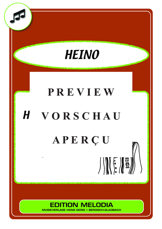 Produktgalerie: Seite 2 von 3 Hey Capello (Es lebt eine Frau in Spanien)  (Klavier + Gesang) , Heino, )