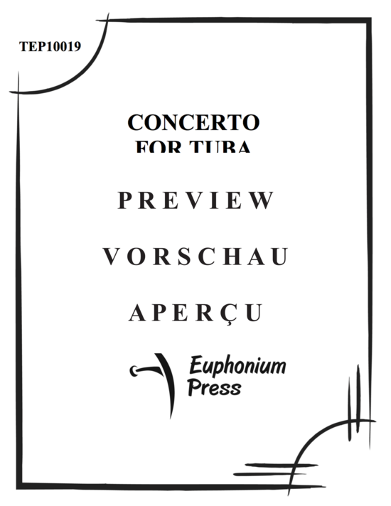 Produktgalerie: Seite 2 von 21 Concerto for Tuba and Chamber Orchestra , , (Tuba Solo + Klavier)