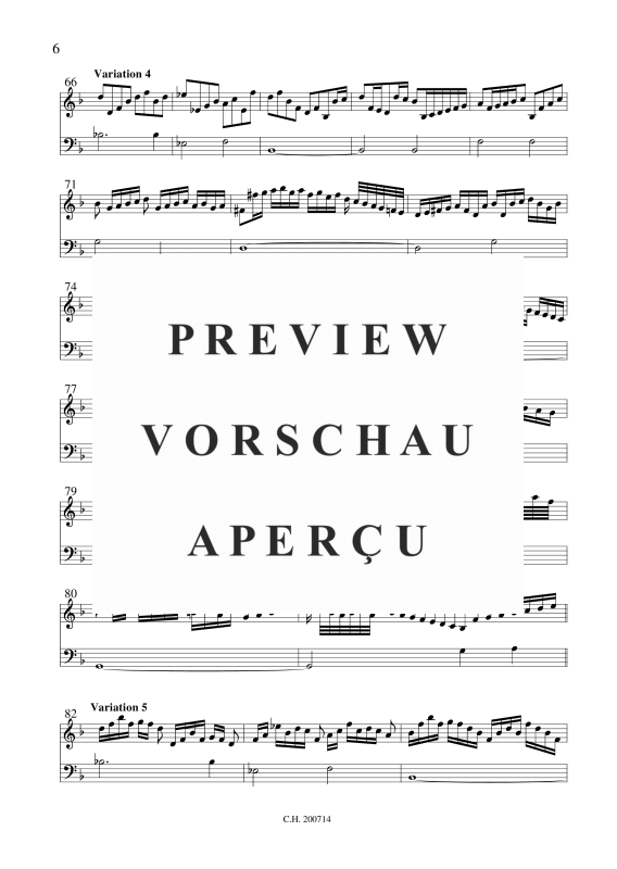 gallery: Choral mit Variationen, , (Violine und Basso Continuo)