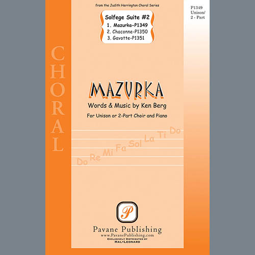 cover: Mazurka (from "Solfege Suite #2"), Ken Berg, Chor
