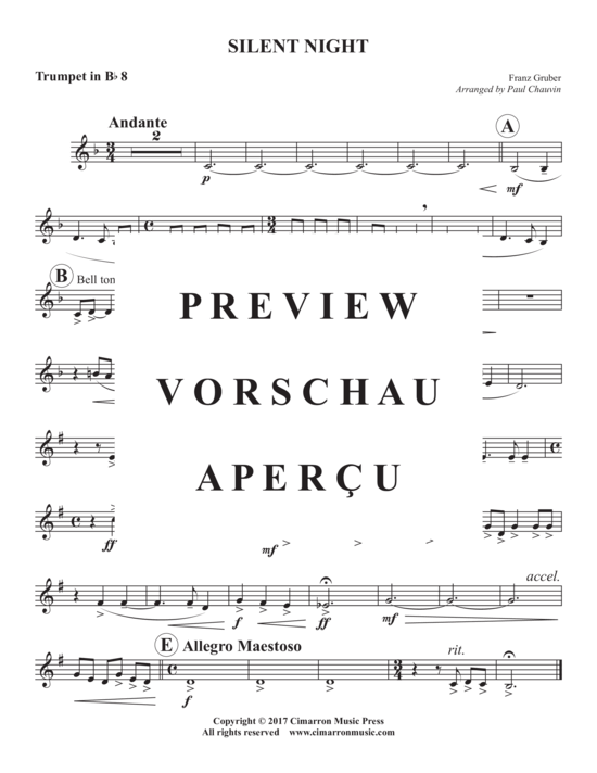 gallery: Stille Nacht (Silent Night) , ,  (Trompeten Ensemble 1-9 Trompeten)