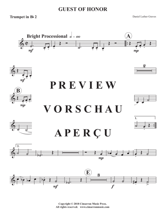 Product gallery: Page 9 of 16 Guest of Honor , , (Brass Quintet)