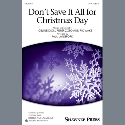 cover: Don't Save It All For Christmas Day, Paul Langford, Chor