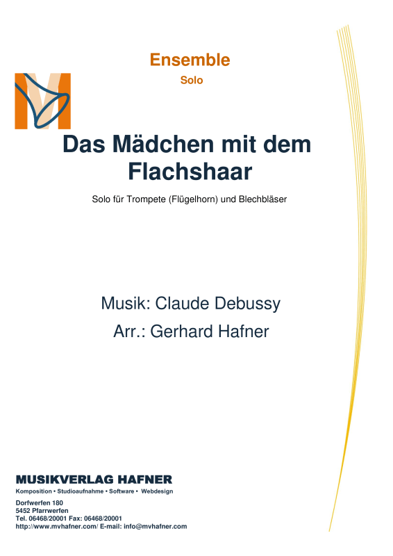 Product picture to: Das Mädchen mit dem FlachshaarClaude Debussy