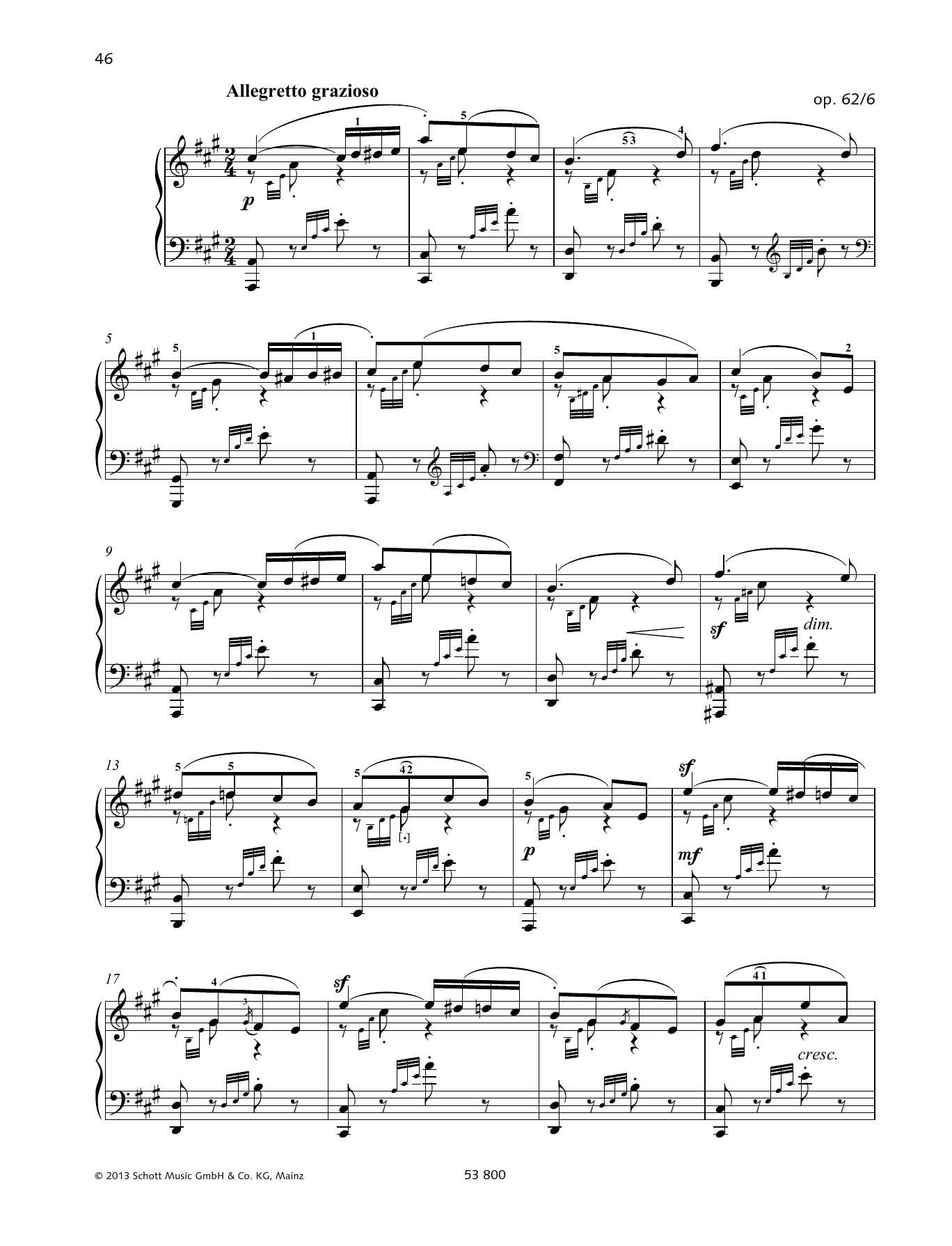 Product gallery: Page 1 of 1 Allegretto Grazioso, Felix Mendelssohn Bartholdy