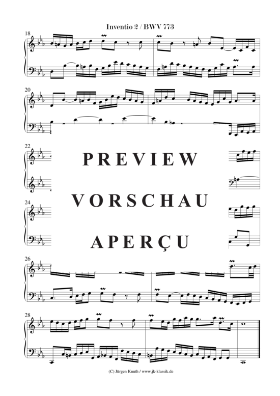 gallery: 15 zweistimmige Inventionen BWV 772-786 , , (Klavier/Cembalo/Orgel Solo)