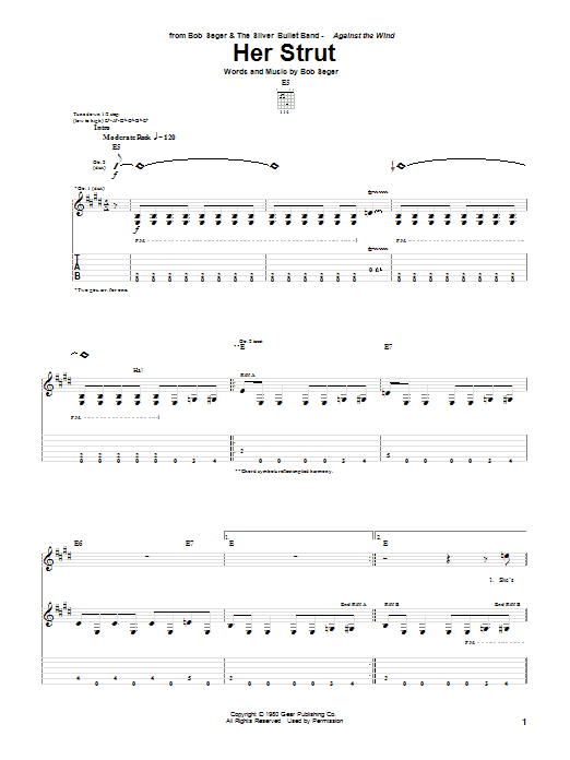 Produktgalerie: Seite 1 von 1 Her Strut, Bob Seger, Gitarre