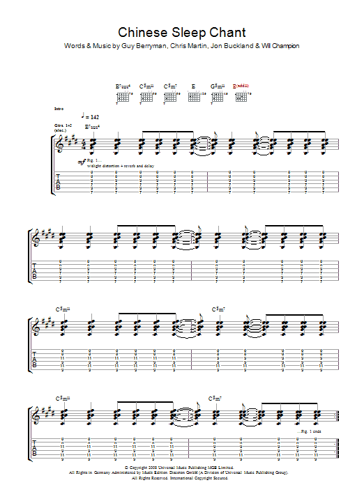 Product gallery: Page 1 of 1 Chinese Sleep Chant, Coldplay