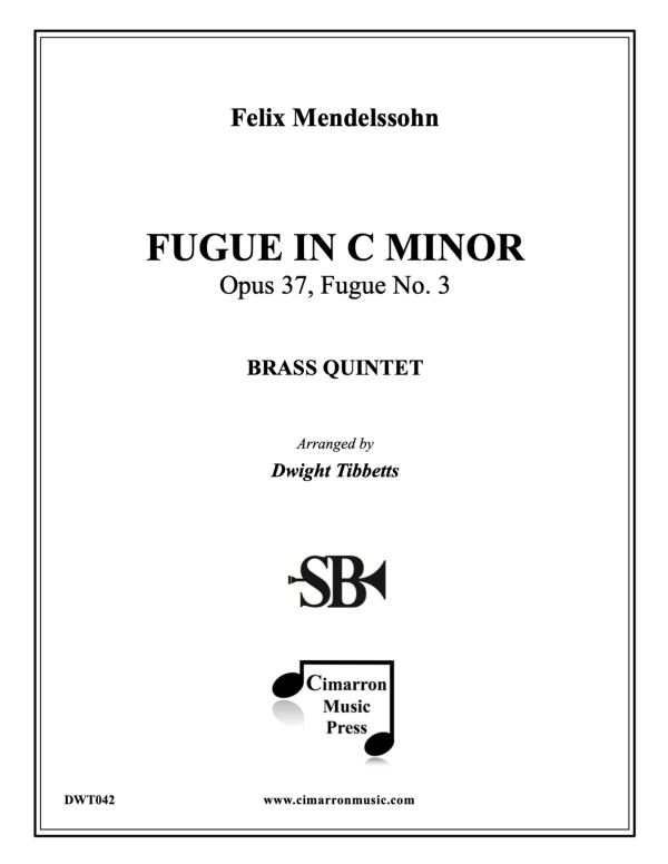 cover: Fugue in C Minor, Opus 37, No. 3, , Brass Quintet