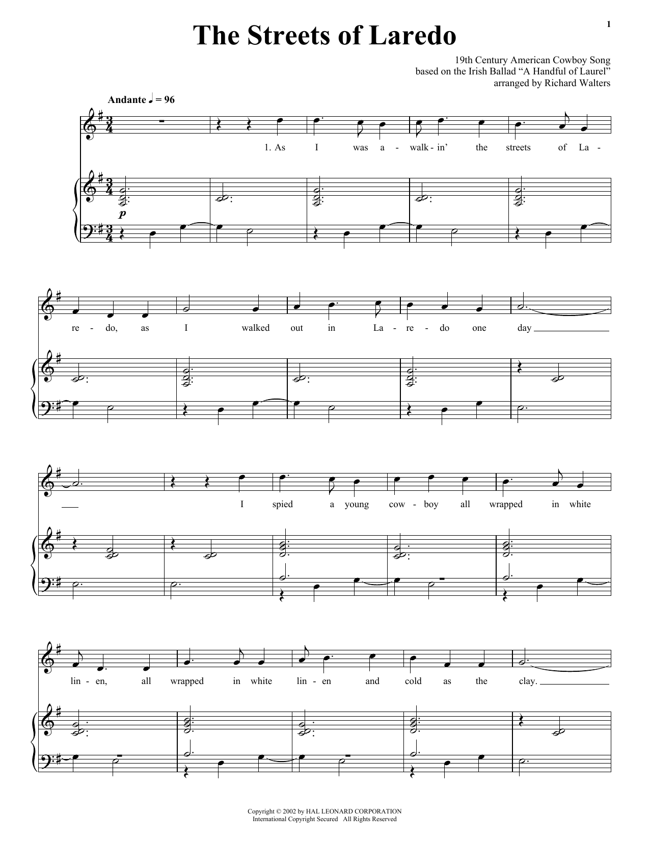 Produktbild zu: The Streets Of Laredo