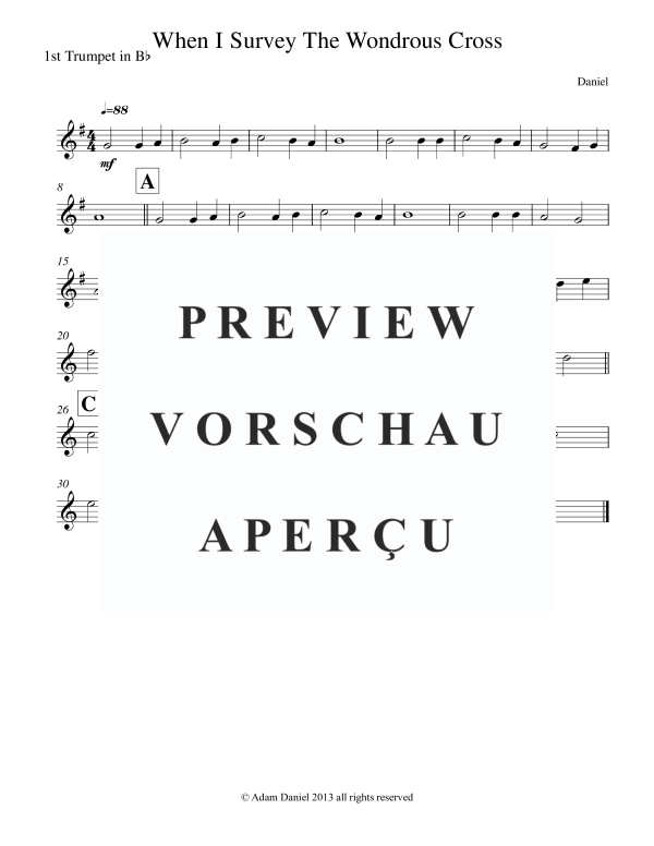 Product gallery: Page 7 of 11 When I Survey the Wondrous Cross, , Brass Quintet