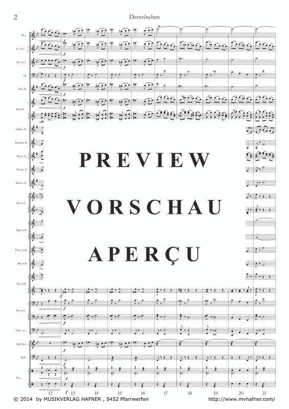Product gallery: Page 7 of 11 Dornröschen, , (large wind orchestra)