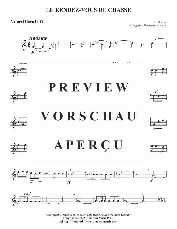 Produktgalerie: Seite 4 von 7 Le Rendez-vous de Chasse, , Horn in F
