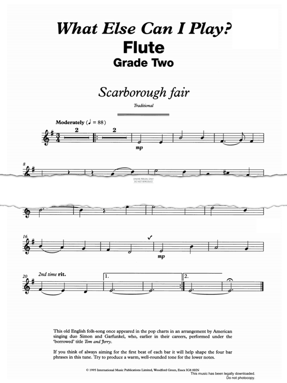 Product gallery: Page 1 of 1 Scarborough Fair, Traditional