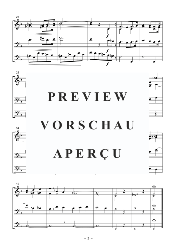 Produktgalerie: Seite 3 von 5 Allegro maestoso aus der Orgelsonate c-moll op. 65, Nr. 3, , Posaunenchor