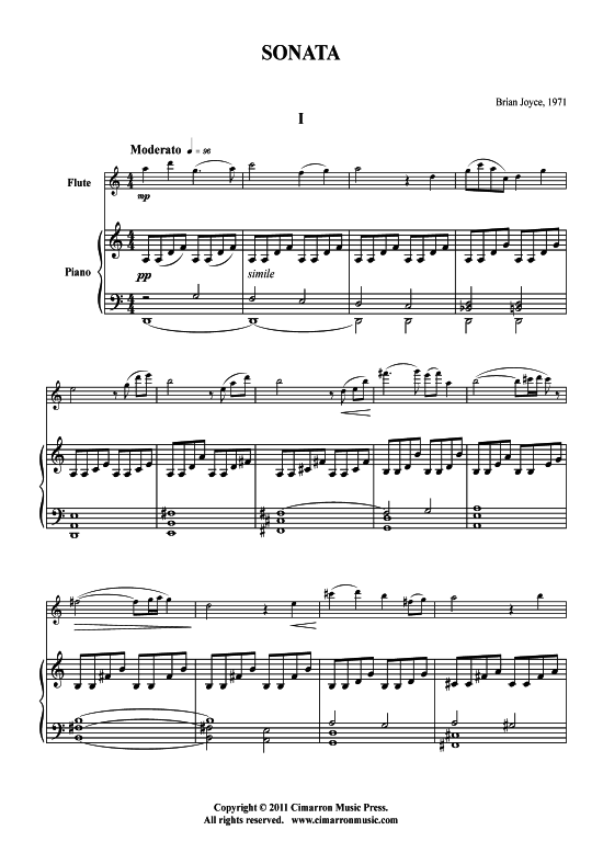 Product picture to: Sonata Brian Joyce